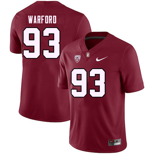 Men #93 Peyton Warford Stanford Cardinal College Football Jerseys Stitched Sale-Cardinal